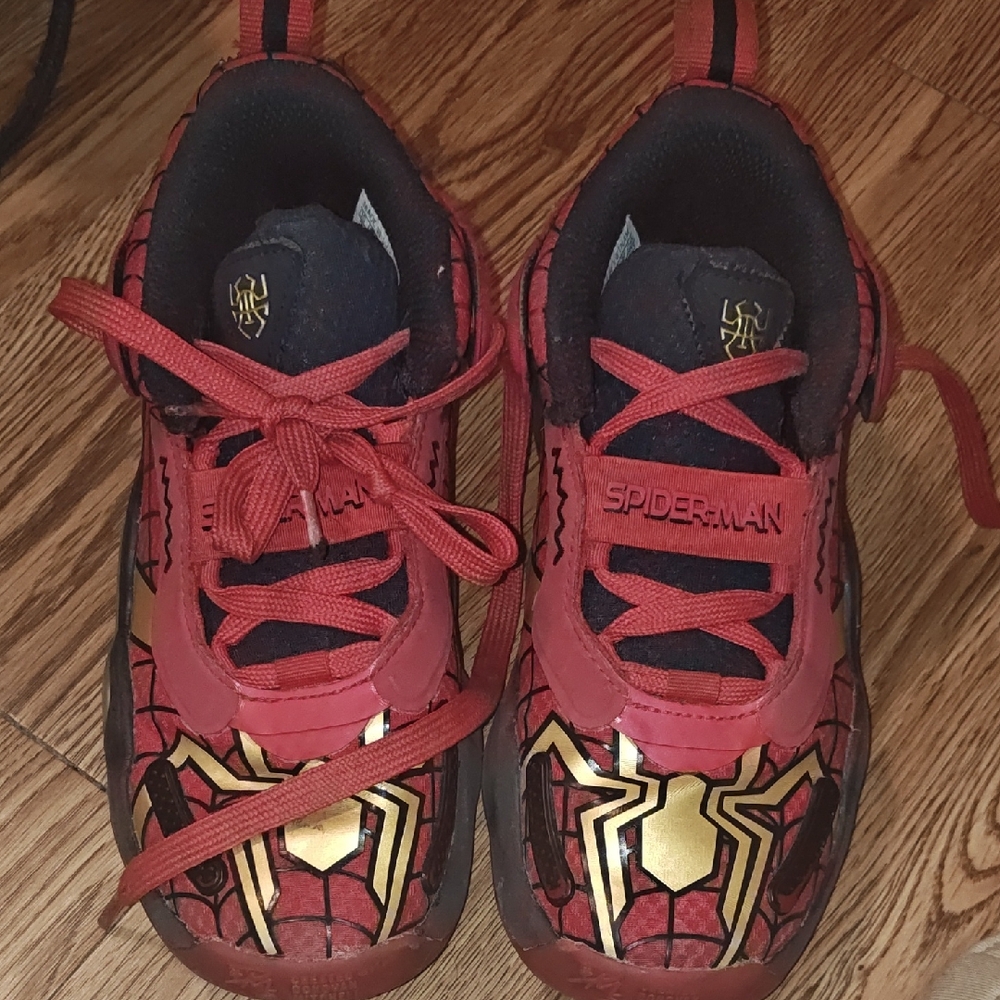 adidas Kids Shoes Red and Gold
